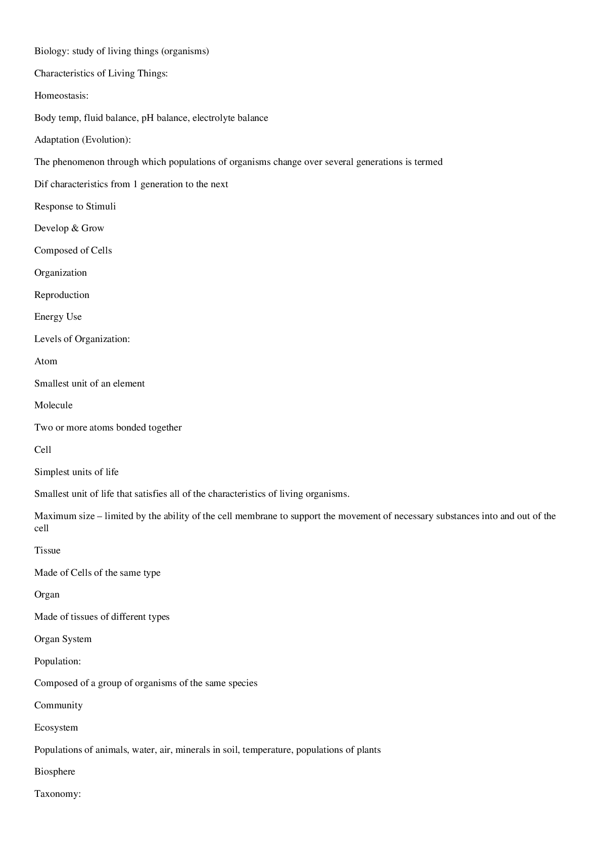 Preview image for Biology 197 - Introduction to Biology Exam 1